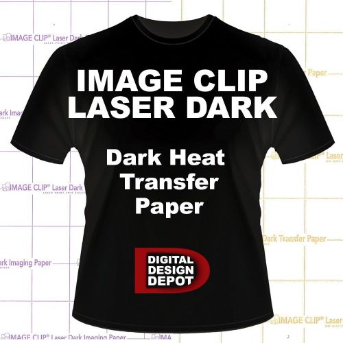 NEENAH IMAGE CLIP LASER DARK TRANSFER PAPER 50 SHEETS 8.5 X 11H