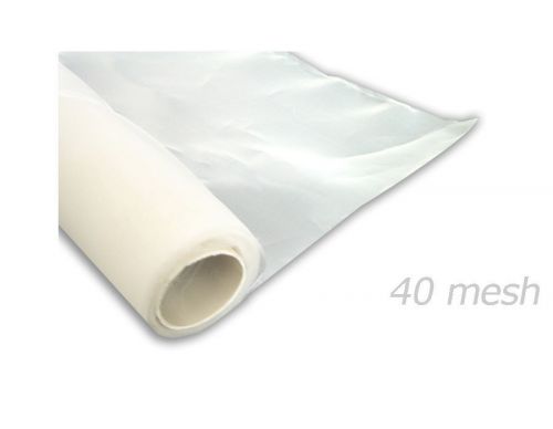 Screen printing mesh fabric 40 mesh count(16t) 1.3x3yard for sale