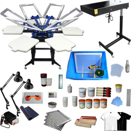 6 Color 6 Station Screen Printing DIY Kit