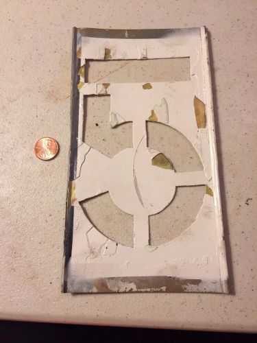 Vintage inter Locking  Brass Stencil Number &#034;5&#034; 4.75&#034;X 8.25&#034;Crafting Steampunk