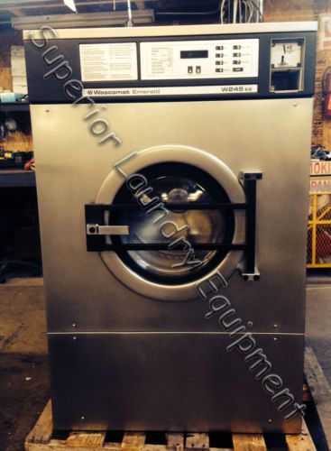 Wascomat emerald w245es 75lb washer 220v/3ph coin fully reconditioned for sale