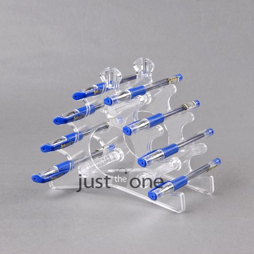 8 Rooms Transparent Plastic Eyebrow Pencils Pens Display Stand Rack Frame