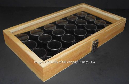 6 Wood Display Cases Liberty Seated, Trade, Morgan, Peace, Eisenhower Dollars