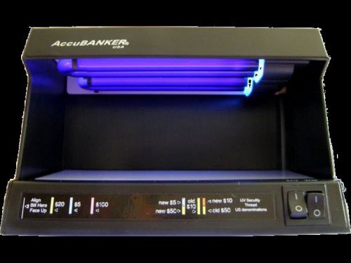 Accubanker d63 counterfeit money detector uv wm new for sale