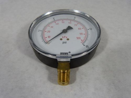 Wika 4&#034; 0-15psi Pressure Gauge ! NEW !