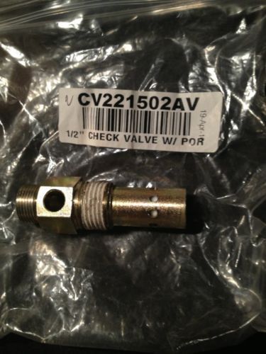 CV221502AV 1/2&#034; CAMPBELL HAUSFELD CHECK VALVE W/ PORT AIR COMPRESSOR PARTS