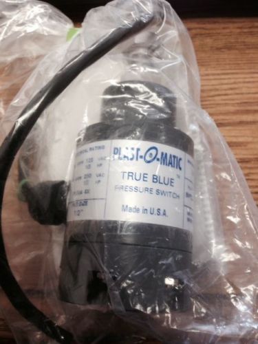 Plast-O-Matic True Blue  Pressure Switch SWT050T-16A-PV  PVC 150 PSI Max 1/2&#034;