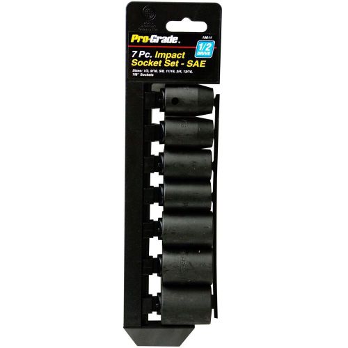 Pro-grade 19611 7-piece sae 1/2-inch driver impact socket set craftsman napa for sale