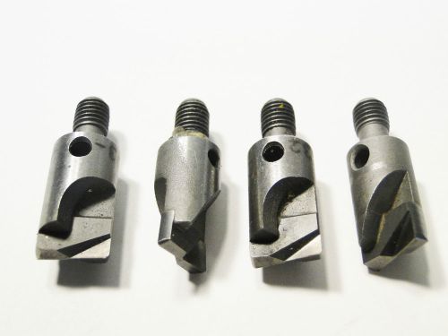 4 PC RIVET SHAVER BIT LOT SIZE 7/16&#034; AIRCRAFT TOOLS