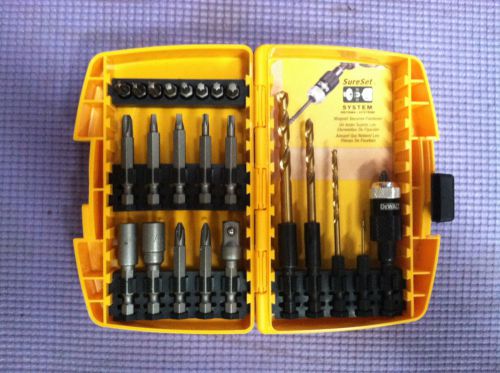 Dewalt 24pc quick change magnetic titanium sure-set system new for sale