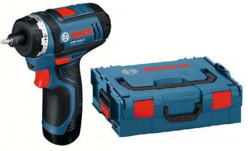 NEW Bosch GSR 10.8-Li Cordless Drill Driver + 2 Li + charger + L-Boxx