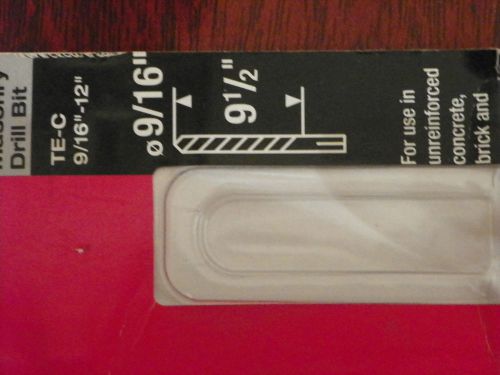 New hilti te-c 9/16&#034; x 12&#034; concrete drill bit  #03460185 for sale