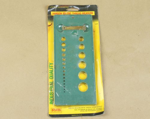 IRWIN HANSON METRIC THREAD MEASURE TOOL 12087