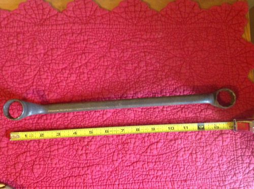 Vintage Chrome Vanadium 15/16&#034; x 1&#034; 12 Point Offset Box Wrench