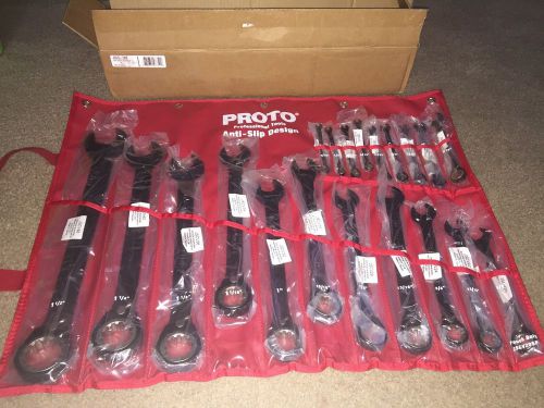 NEW PROTO Ratcheting Wrench Set, SAE, 12 pt., 20 PC JSCV-20S