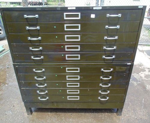 Vintage 10 Drawer Metal Cabinet