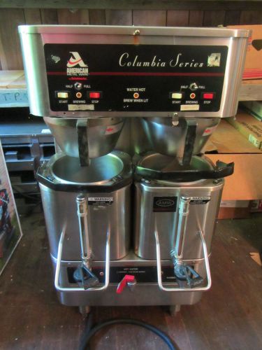 GRINDMASTER AP400E TWIN SHUTTLE SATELLITE COFFEE BREWER, 1-1/2 GALLON EACH