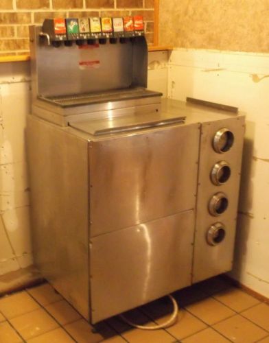 Soda Dispenser with 8 Heads, Ice Bin and Cup Dispensers