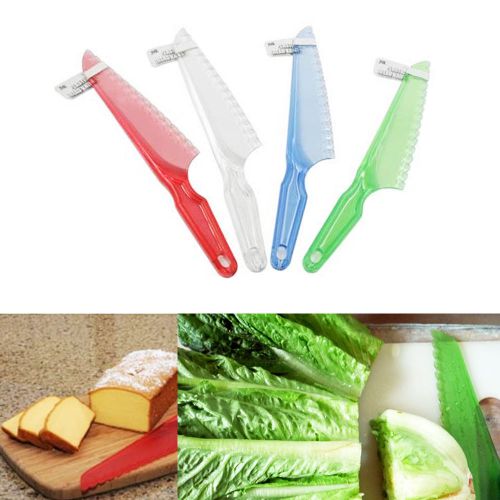 1 pc plastic knife fresh cut lettuce salad knife cake strong blade chopper 7” ! for sale