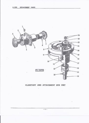 HOBART A-200 MIXER PARTS(ZEROL BEBELDRIVE GEAR 35T,PLUG SUB-ASSY. UNIT)M-24889