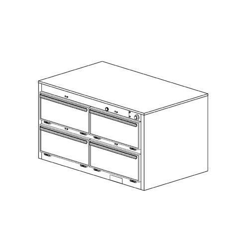 Duke 1454p thermotainer pass-thru hot food storage unit for sale