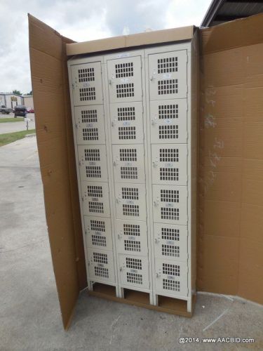 National cart 18 door 6 tier lockers wl618 secure school restaurant locker for sale