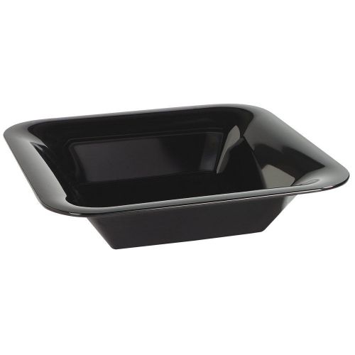 Carlisle Palette Designer Displayware Black 3.5 Qt. Melamine Wide Rim