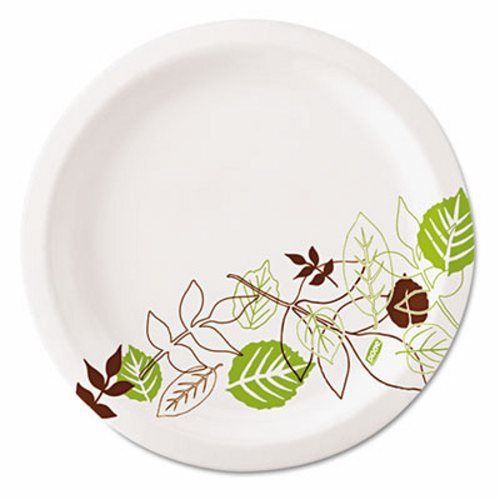 Dixie Pathways Mediumweight 8-3/4&#034; Paper Plates, 1,000 Plates (DIX UX9PATH)