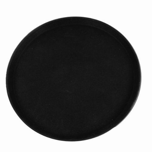 14&#034; round non skid serving tray, black *nsf approved* new for sale