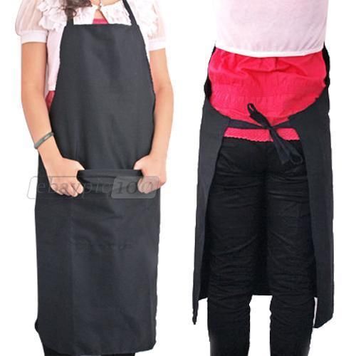 Restaurant BBQ Kitchen Chef Cooking Bib Apron + Pocket