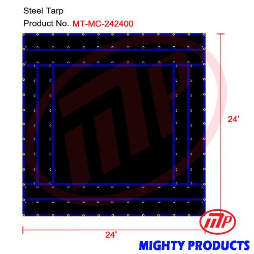 Flatbed truck tarp - light weight machinery tarp -24x24  (mt-mc-lw2424) for sale