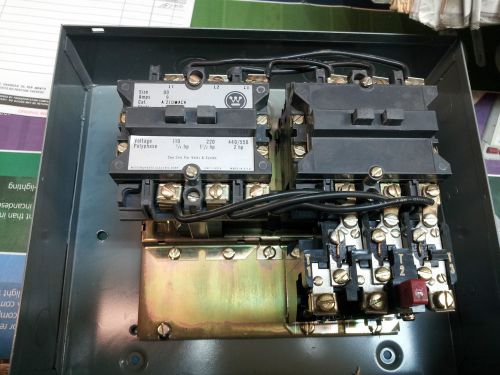 WESTINGHOUSE A201MACR SIZ 00 9 AMP REVERSING STARTER LIGHTLY USED GREAT PRICE