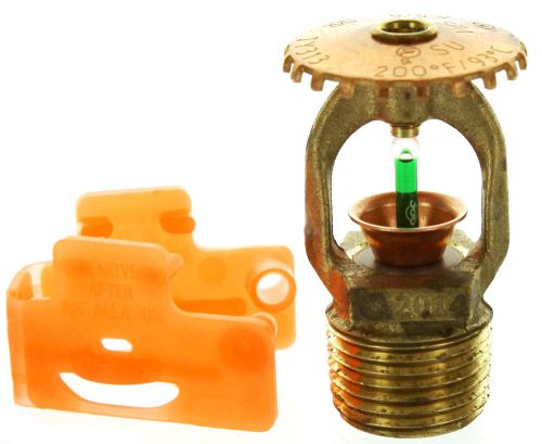 Tyco TY313 200*F Fire Sprinkler Head Quick Response Brass Upright 1/2&#034; NPT K5.6