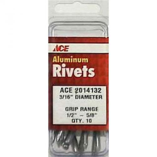 10Pk 3/16&#034; Diameter Aluminum Rivets ACE Pop Rivets 2014132 082901015888