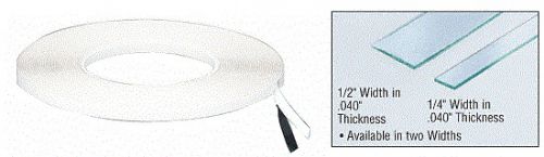 Crl transparent 1/4&#034; x .020&#034; x 36&#039; acrylic very hi-bond adhesive tape for sale