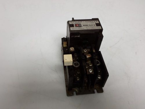 CUTLER HAMMER A10B-1 NEMA SIZE 0 CONTACT KIT 6-22-2 240V60CY 1887-2