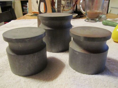 3 Vintage  Toledo? Balance Scale Weights-1000 Units &amp; 2000 Units