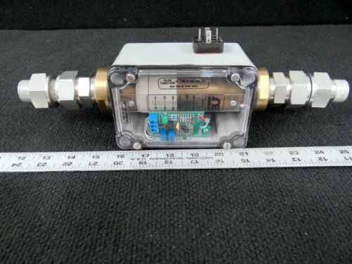 Omega In-Line Pneumatic Flow Meter Model # FLMG-10260BR-MA, 1 Inch NPT