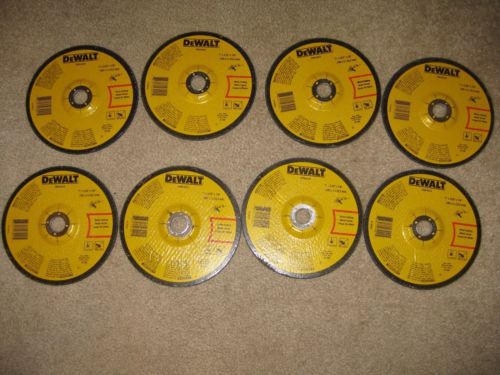 LOT OF 8 NEW DEWALT DWA4524 7-Inch X 1/8-Inch Metal Cutting Abrasive Blade