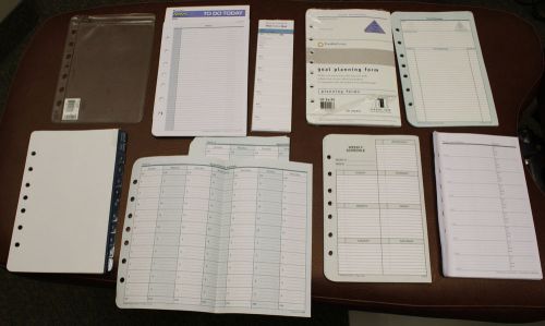 Franklin Covey Classic 7-Ring Planner Binder Organizer Refill Page Accessory Lot