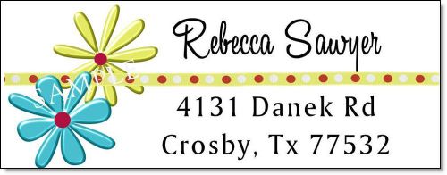 Flower Power #49 Laser Return Address Labels