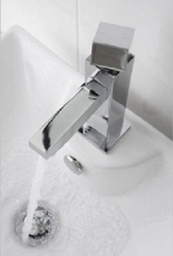 LINSOL TALIA SQUARE BATHROOM FLICK BASIN /  SINK / VANITY MIXER TAP / TAPS