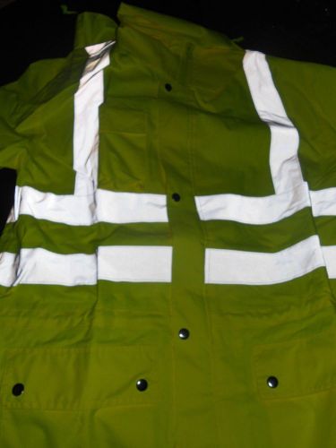 NEW - Ameri Viz &#034;Regal Premier&#034; Yellow Rain Jacket Level 2 Class 3 Size=Large