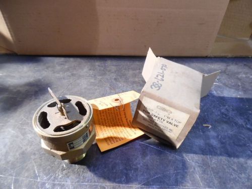 CONBRACO POP SAFETY VALVE, 13-102-06, 1&#034;MXTOP, SET AT 10, NEW- IN BOX