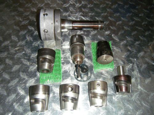 RAPIDAPTOR 8 Quick Change R8 Master + 6 Tool Holders + Jacobs Chuck - Bridgeport