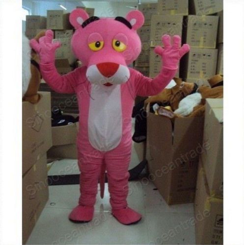 Pink panther cartoon mascot costume fancy dress epe for sale