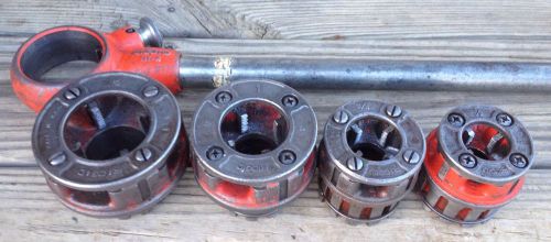 Lot Of 5 Ridgid 111R-Ratcheting Pipe Threader Head, 1 1/4&#034; 1&#034; 3/4&#034; 1/2&#034; Die Head