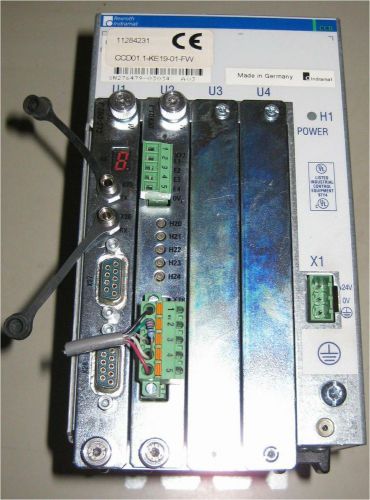 Rexroth Indramat Motion Controller CCD01.1-KE19-01-FW  with CLC-D02.3 &amp; DCF01.1