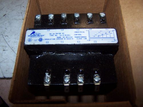 NEW ACME 50 VA CONTROL TRANSFORMER 1 PHASE 208/480 HV 24 LV TA-2-81321