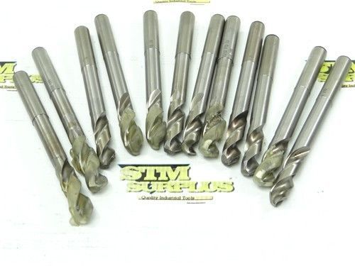 LOT OF 12 HSS MACHINE DRILLS 29/64&#034; &amp; 15/32&#034; UNIONBUTTER PTD